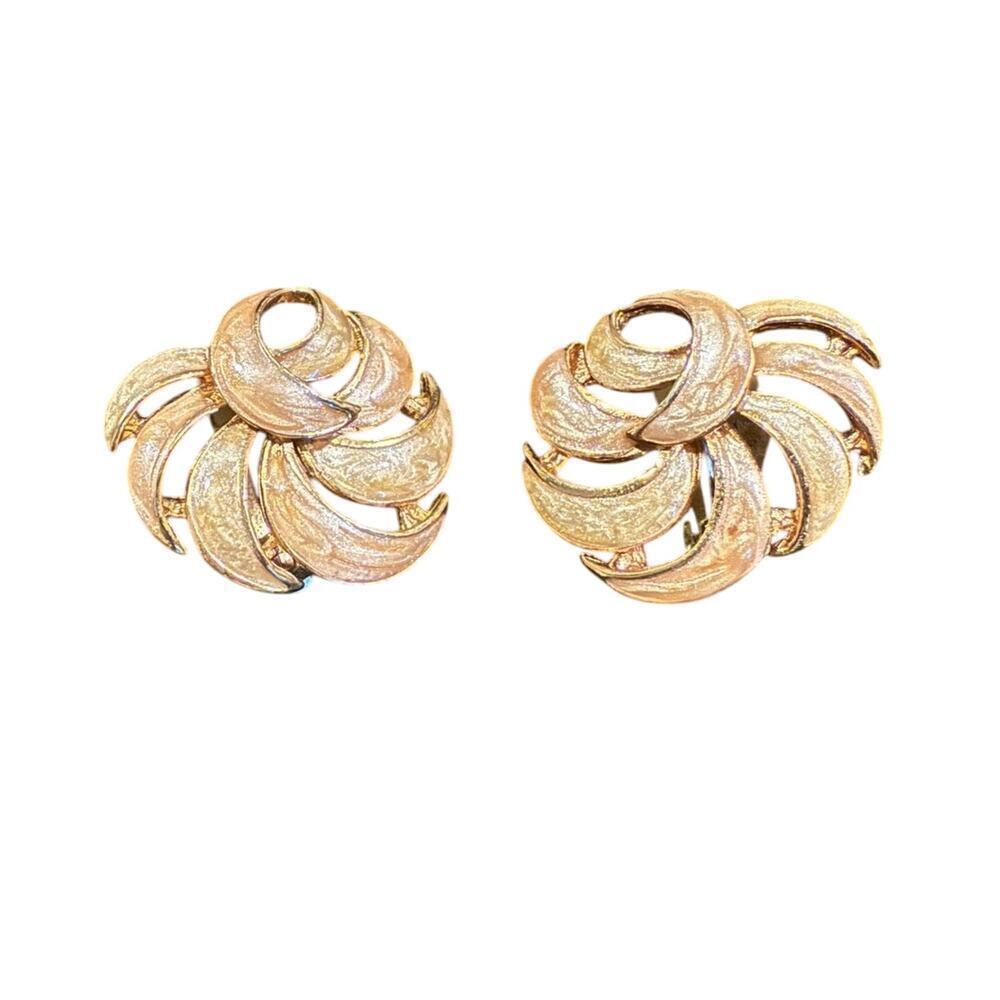 Vintage Spiral Clip-On Earrings